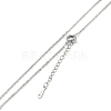 Brass Pendant Necklaces NJEW-B0002-02P-2