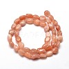 Natural Sunstone Nuggets Beads Strands X-G-J335-18-2