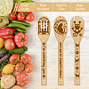 6Pcs Bamboo Spoons & Knifes & Forks AJEW-WH0411-017-4