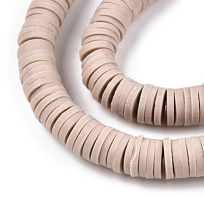 Handmade Polymer Clay Bead Strands CLAY-T002-6mm-80-1