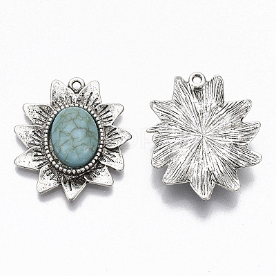 Tibetan Style Alloy Pendants LS-PALLOY-R113-006-RS-1