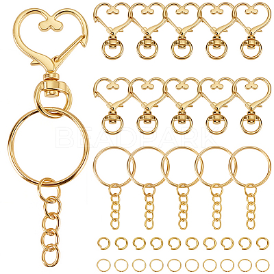 DIY Keychain Findings Kits DIY-SP0006-96G-1
