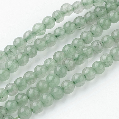 Natural Green Aventurine Bead Strands G-G735-63-4mm-1