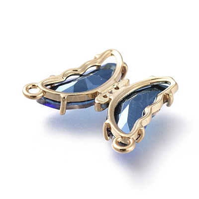 Brass Micro Pave Clear Cubic Zirconia Links ZIRC-P079-E01-03-1