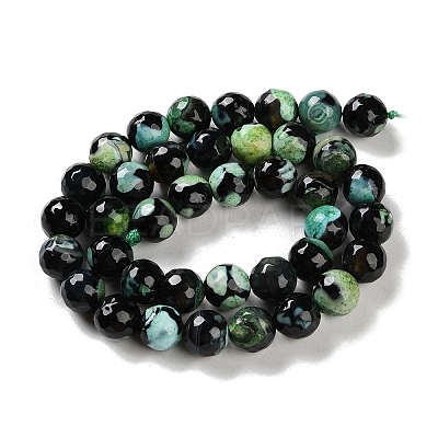 Natural Fire Crackle Agate Beads Strands G-M437-A01-01F-1