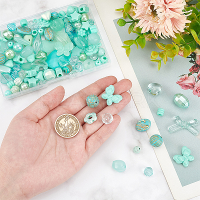 4 Bags Acrylic Beads MACR-WR0001-03A-1