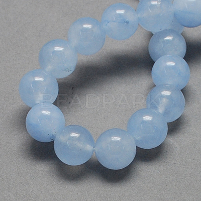 Natural White Jade Bead Strands G-R165-10mm-19-1
