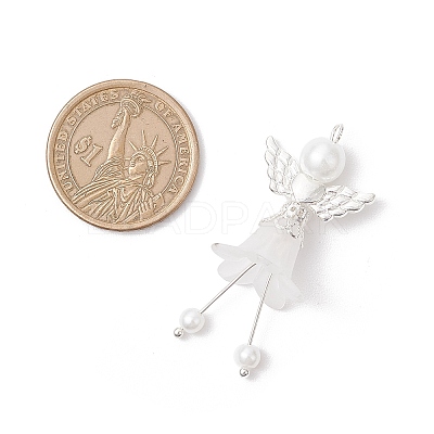 Frosted Acrylic Pendants PALLOY-JF04048-1