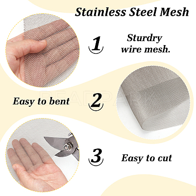 Stainless Steel Woven Wire Mesh FIND-WH0428-06P-1
