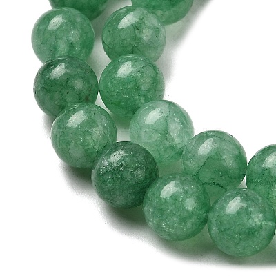 Natural Dyed White Jade Beads Strands G-M402-C03-24-1