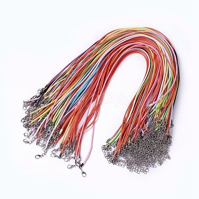 Waxed Cord Necklace Making NCOR-T001-M-1