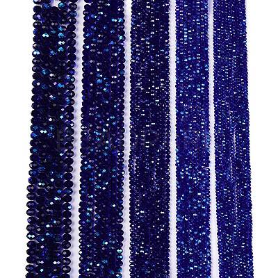 Electroplate Glass Beads Strands EGLA-A044-T3mm-L06-1