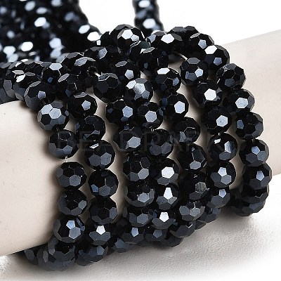 Electroplate Glass Bead Strands EGLA-R015-4mm-15-1