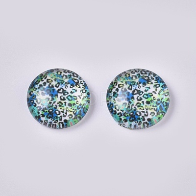 Glass Cabochons GLAA-WH0015-09F-1