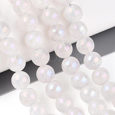 Electroplate Natural Quartz Crystal Beads Strands G-T144-39-1