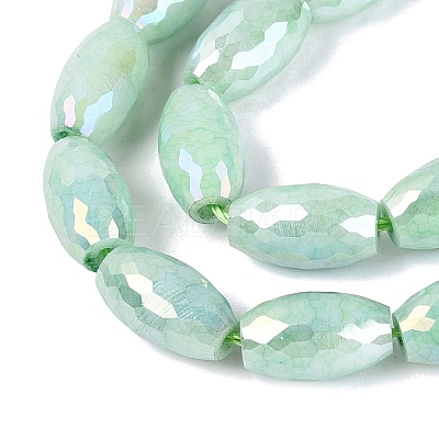 Anti-Tarnish Electroplate Glass Beads Strands EGLA-Q130-02A-06-1
