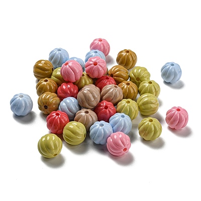 Baking Paint Opaque Acrylic Beads MACR-D083-15-1