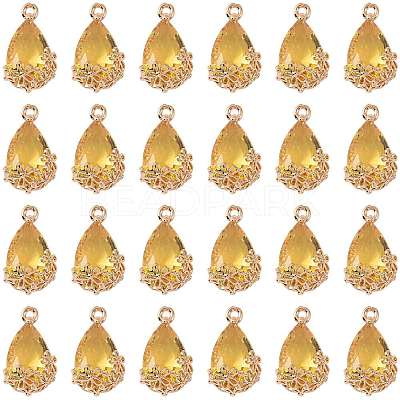 Transparent Glass Pendants GLAA-FZ0001-02D-1