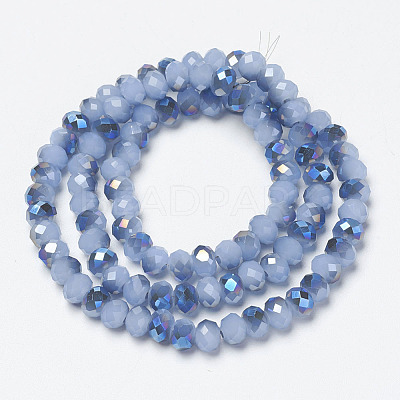 Electroplate Glass Beads Strands EGLA-A034-J4mm-I06-1