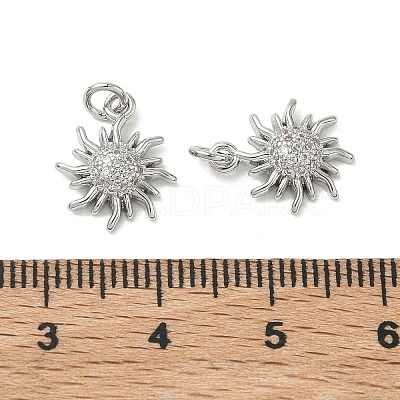 SHEGRACE Brass Micro Pave Cubic Zirconia Pendants XGRQ3D867-477P-1