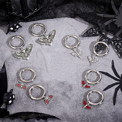 Gothic Alloy Shoes Charms HJEW-GO00068-1