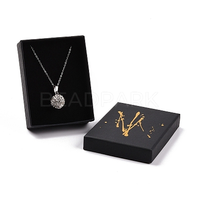 Hot Stamping Cardboard Jewelry Packaging Boxes LS-CON-B007-01E-1