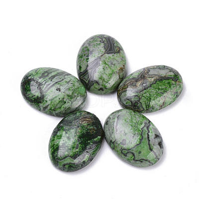 Natural Ripple Jasper Cabochons X-G-T062-21-1