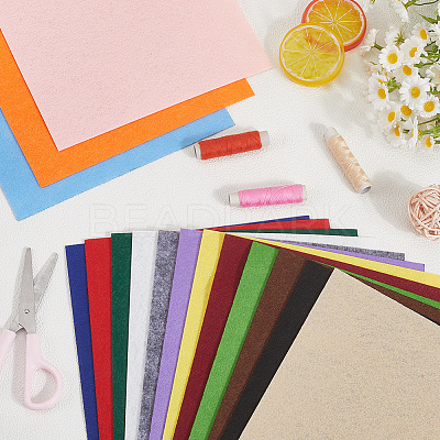15Pcs Felt Non Woven Fabric DIY-SP0003-93F-1