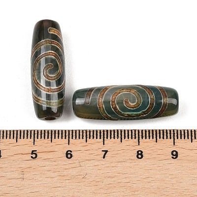 Tibetan Style dZi Beads TDZI-E004-49-1