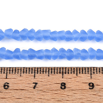 Frosted Transparent Glass Beads X1-GLAA-N016-4mm-05-1