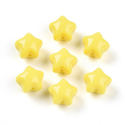 Opaque Acrylic Beads SACR-T017-37B-1