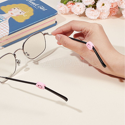 18 Pairs 6 Colors Silicone Eyeglasses Ear Grip FIND-GF0004-09-1