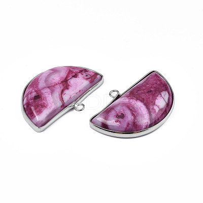 Natural Agate Pendants G-S359-385A-1