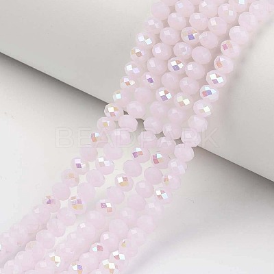 Electroplate Glass Beads Strands LS-EGLA-A034-J8mm-L05-1