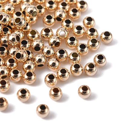 Yellow Gold Filled Beads KK-G156-2.5mm-1-1