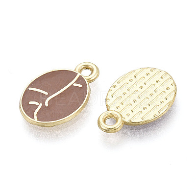 Alloy and Enamel Pendants PALLOY-T093-11B-G-1