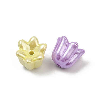 Opaque Acrylic Imitation Pearl Beads OACR-B031-46-1