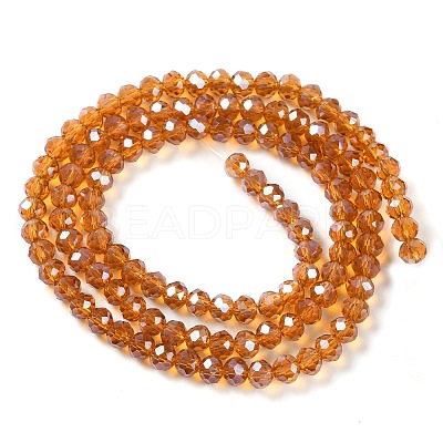 Electroplate Glass Beads Strands EGLA-A034-T6mm-A19-1