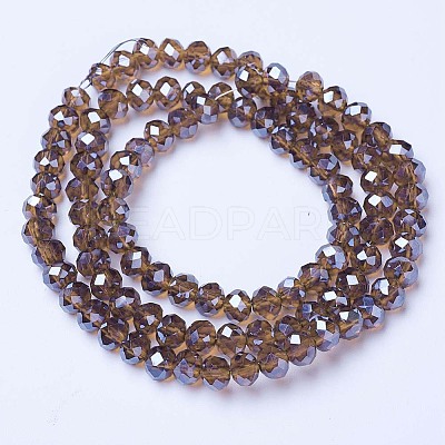 Electroplate Glass Beads Strands EGLA-A044-T4mm-A02-1