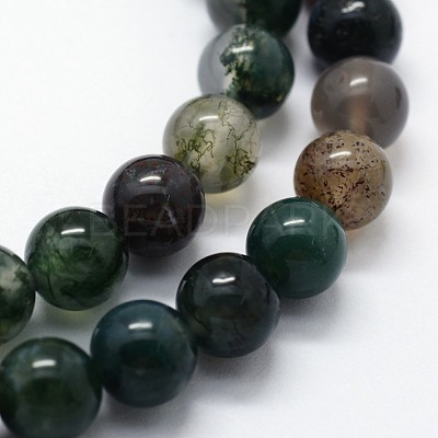 Natural Indian Agate Beads Strands G-I199-05-6mm-1