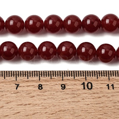 Natural White Jade Beads Strands G-H348-8mm-01-1
