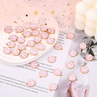 Alloy Enamel Charms ENAM-S121-165F-RS-1