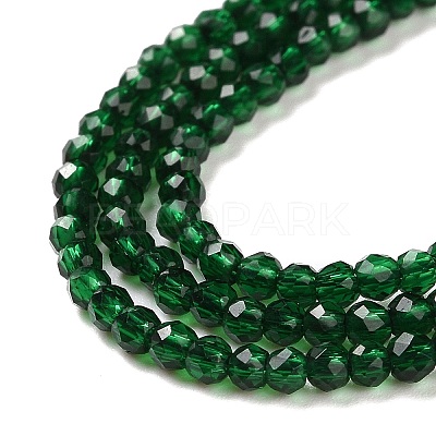 Transparent Glass Beads Strands GLAA-H021-04-15-1