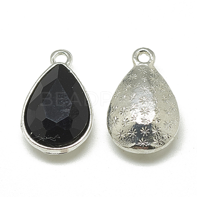 Alloy Glass Charms PALLOY-T028-7x10mm-02-1