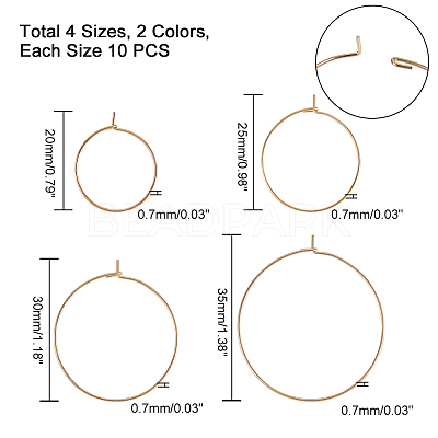 Stainless Steel Earring Hoops STAS-PH0019-34-1