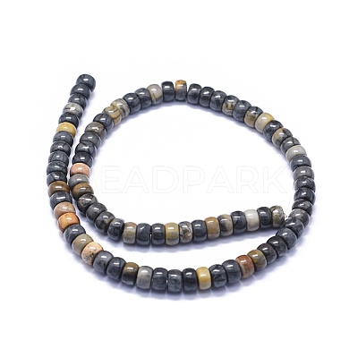 Natural Polychrome Jasper/Picasso Stone/Picasso Jasper Beads Strands G-K293-B06-B-1