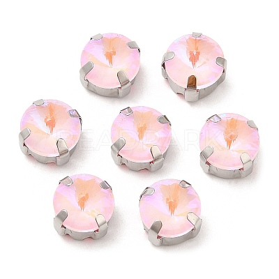 Mocha Fluorescent(MI) Flat Round Sew on Rhinestone GGLA-M006-02B-P05-1