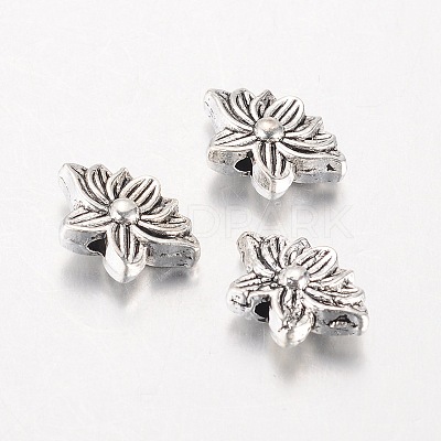 Tibetan Style Alloy Beads X-TIBEB-K026-04-1