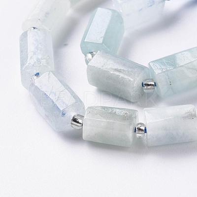 Natural Aquamarine Beads Strands G-S345-8x11-005-1