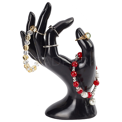 Plastic Mannequin Hand Jewelry Display Holder Stands RDIS-WH0009-013A-1
